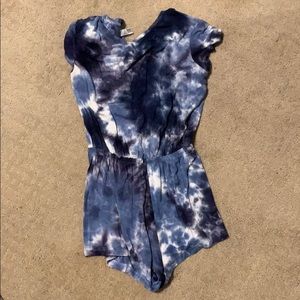 Blue Tie dye romper
